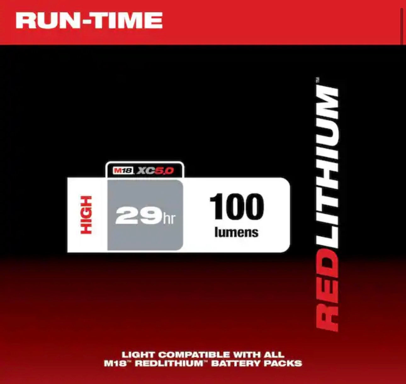 M18 18-Volt Lithium-Ion Cordless 100 Lumens LED Flashlight (Tool-Only)